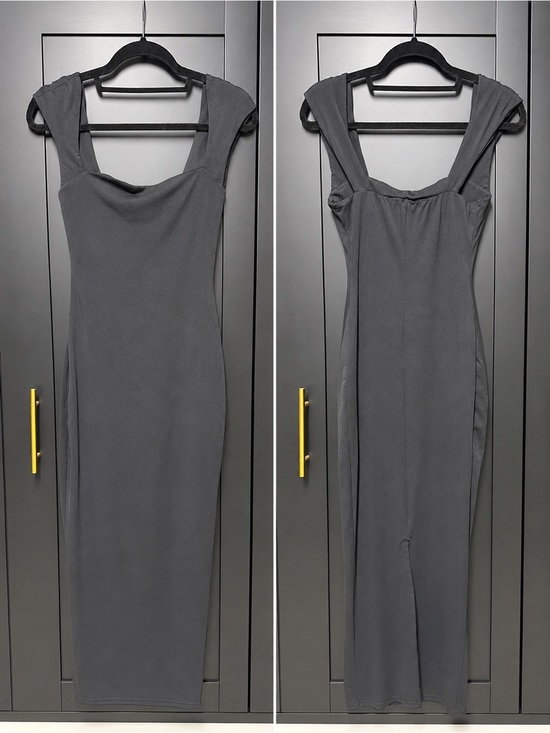 SHEIN Dresses & Skirts - SHEIN Dark Gray Bodycon Midi Dress